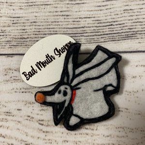 *Craftsylvania Nightmare Before Christmas Felties Handmade Disney Brooch Zero